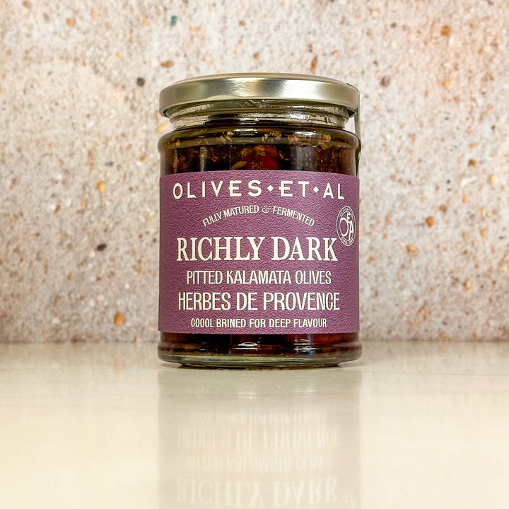 Rickly Dark Pitted Kalamata Olives with Herbes de Provence