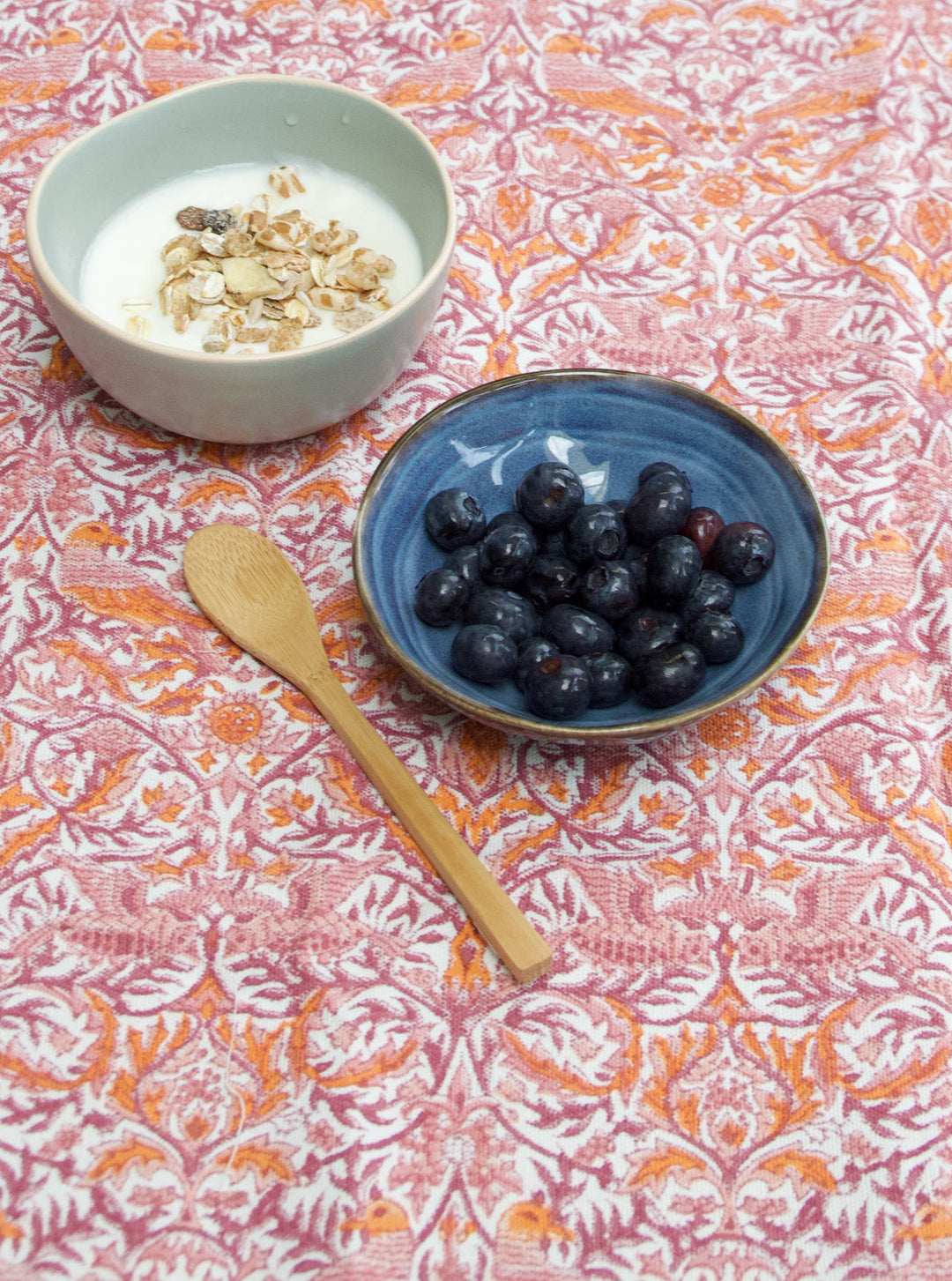 Bold Birds Blockprinted Tablecloth