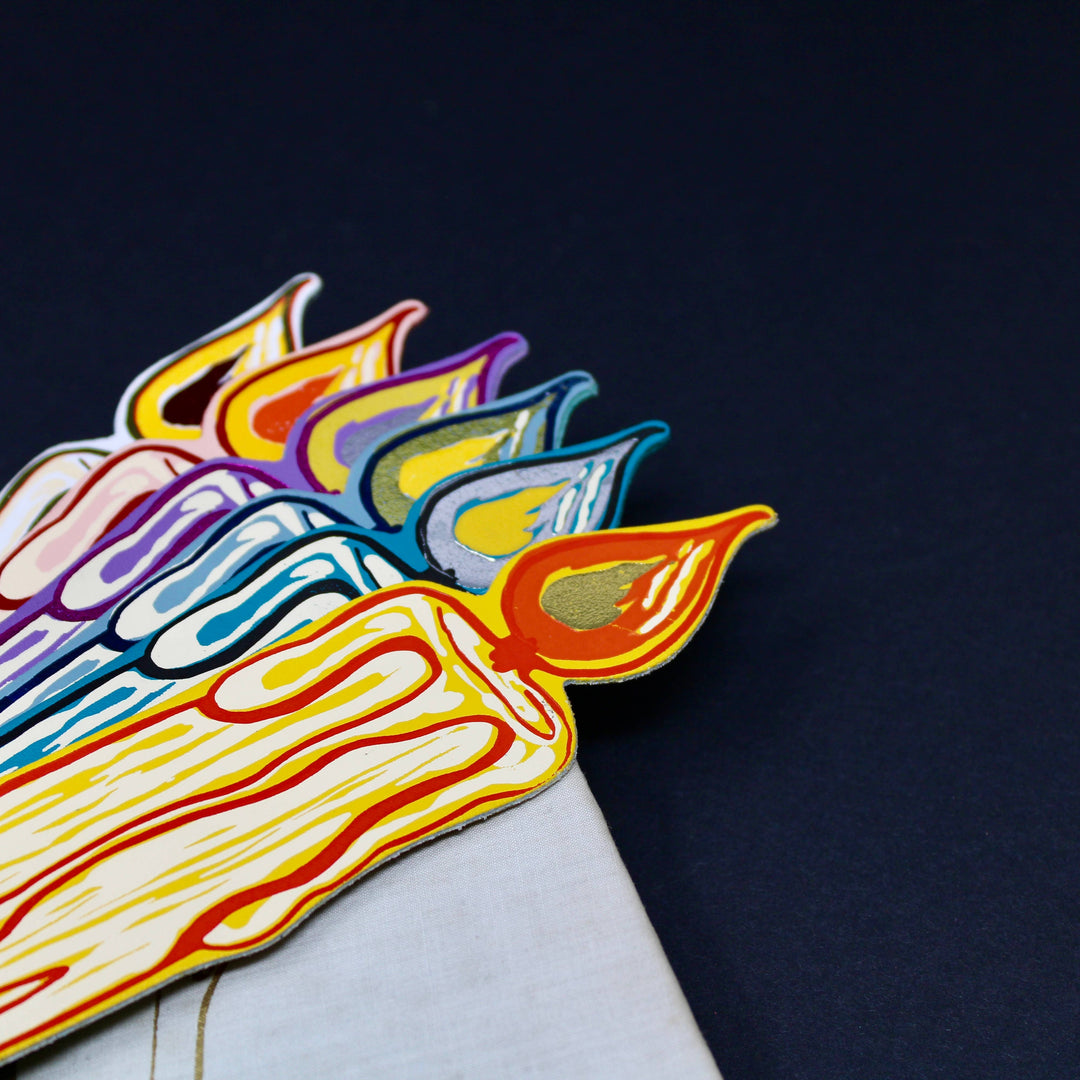 Candle Bookmark: White