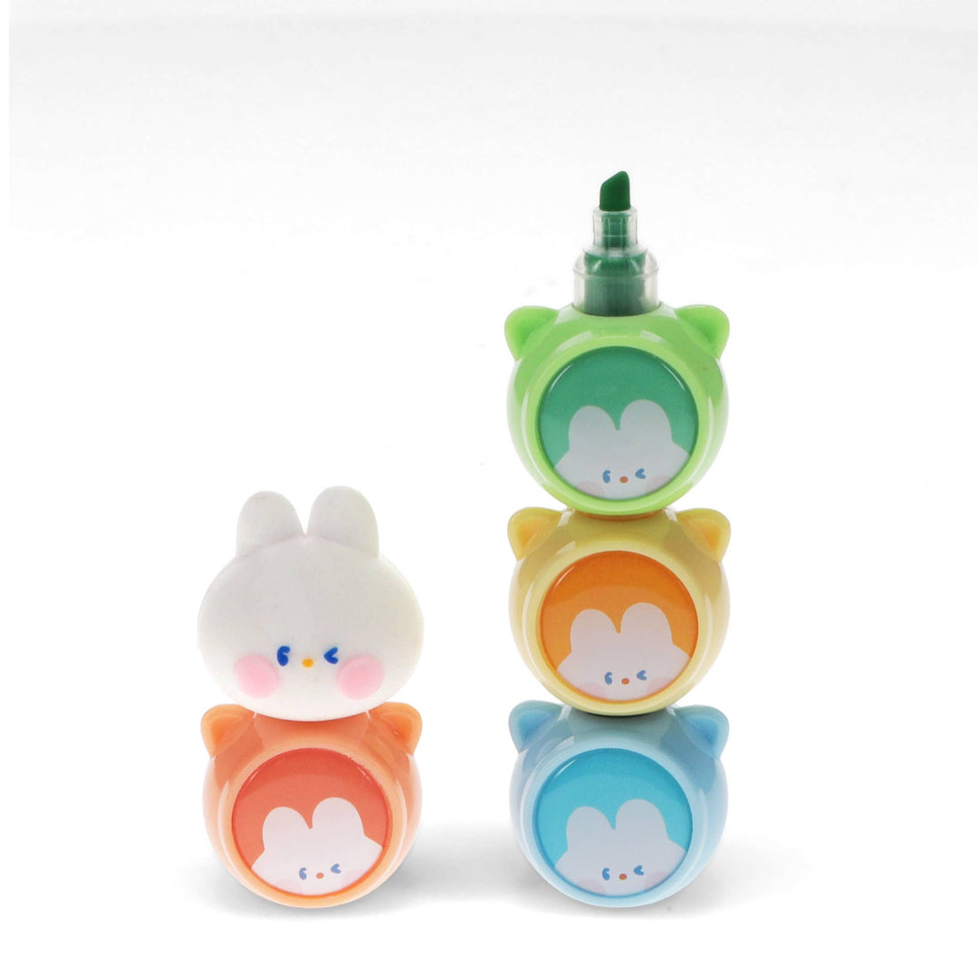 Stackable Highlighters Set - Bunny