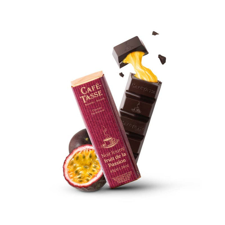 Dark Chocolate with Passion Fruit Bar