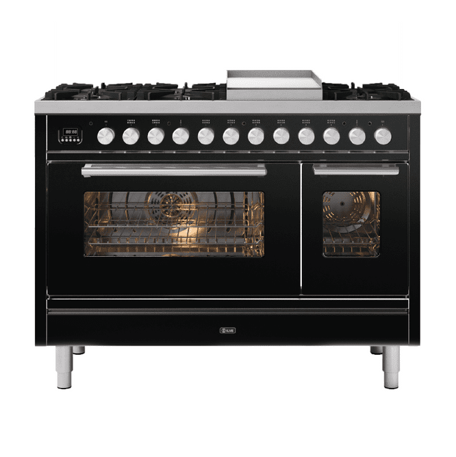 ILVE Roma 120cm - Double Oven - 8 Gas Burners & Frytop