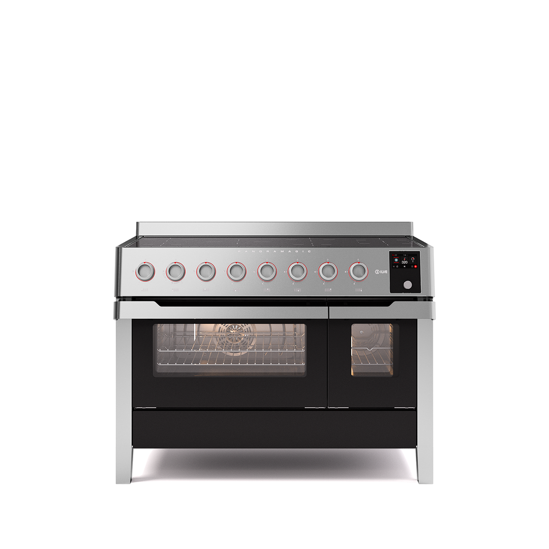 ILVE Panoramagic 120cm Double Oven Range Cooker induction