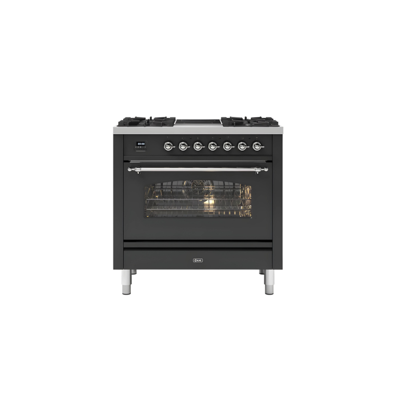 ILVE Milano 90cm - Single Oven - 4 Gas Burners & 2 Zone Induction