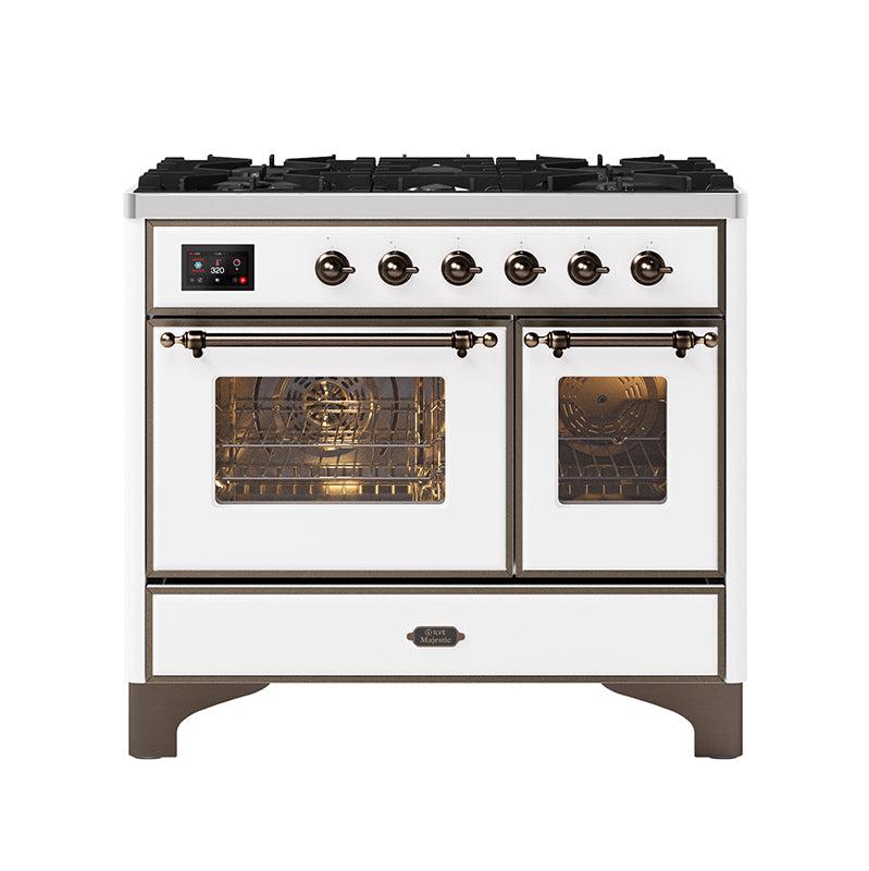 ILVE 100cm Majestic Milano 6 Burner Double Oven Dual Fuel Range Cooker