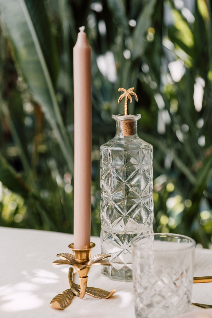 Flower Brass Candle Holder