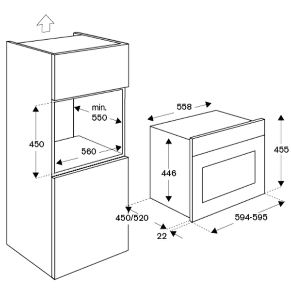 Bertazzoni heritage combi-steam oven dimensions