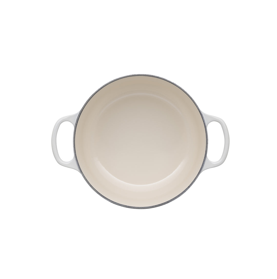 Le Creuset Signature Cast Iron Round Casseroles - Meringue