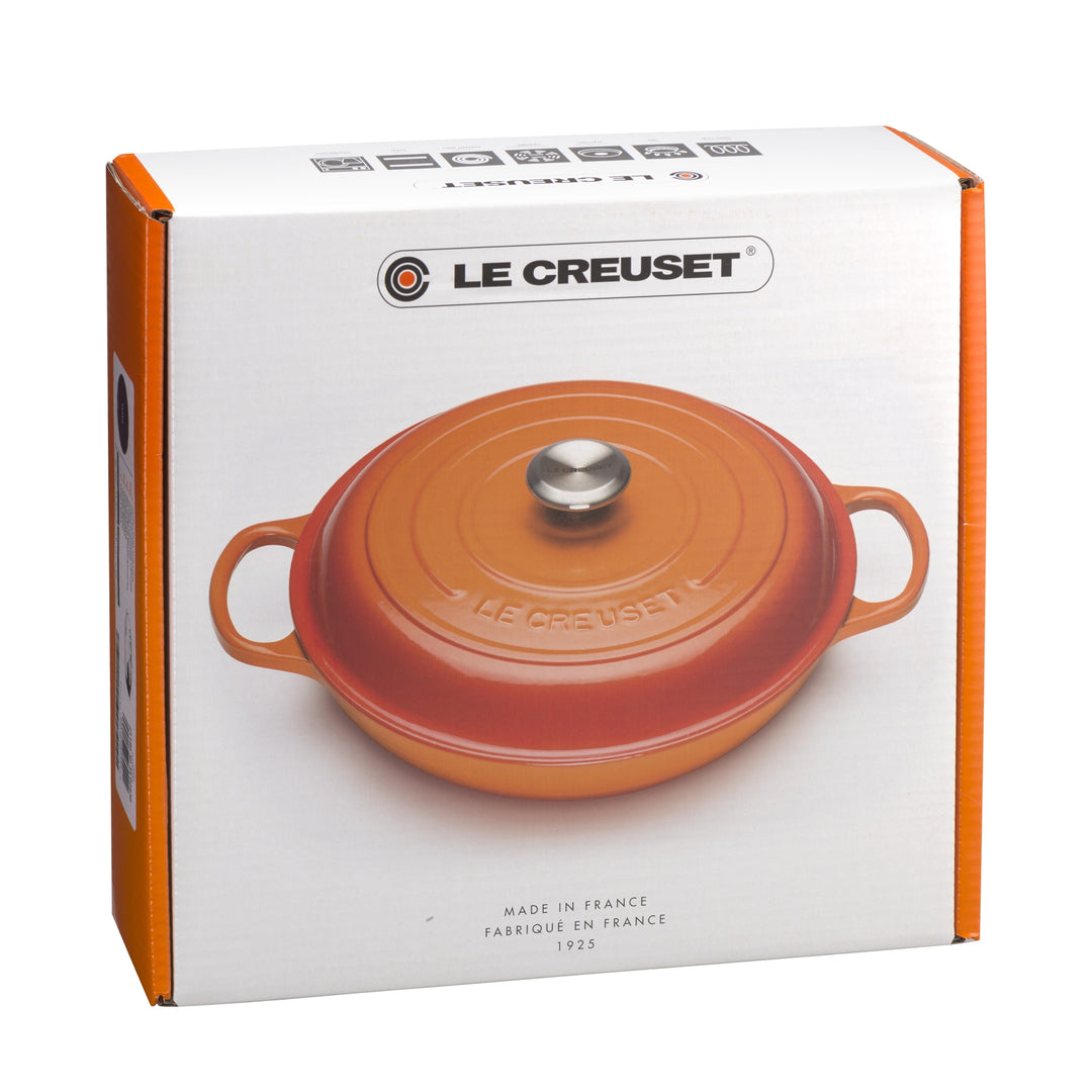 Le Creuset Signature Cast Iron Shallow Casserole - Satin Black