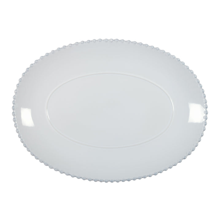 Pearl White Large Serving Platter
