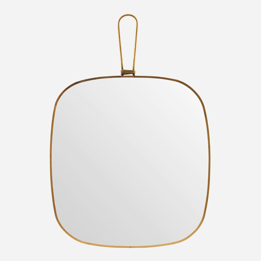 Loop Antique Brass Mirror