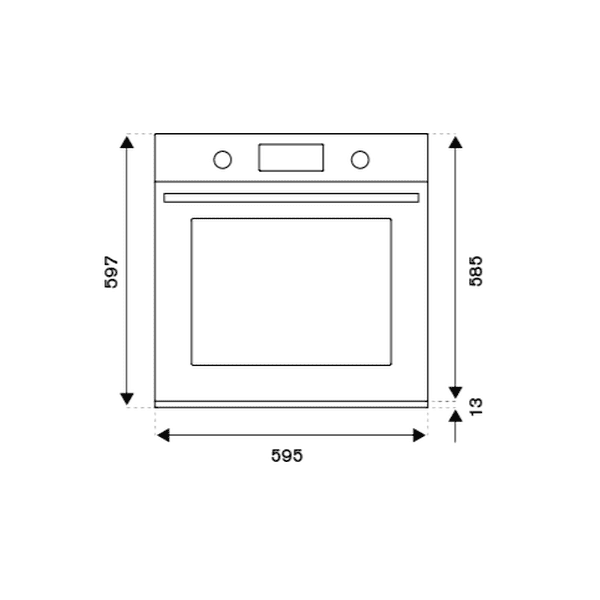 Bertazzoni Modern 60 cm Electric Pyro Built-in Oven, TFT display, total steam