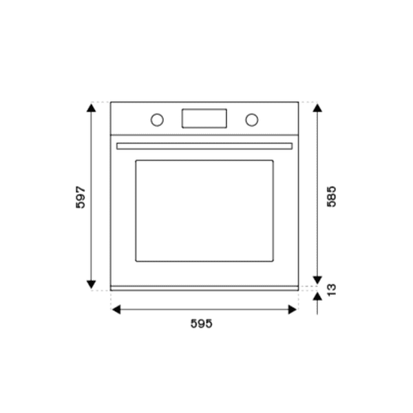 Bertazzoni Modern 60cm Electric Pyro Built-in oven LCD display