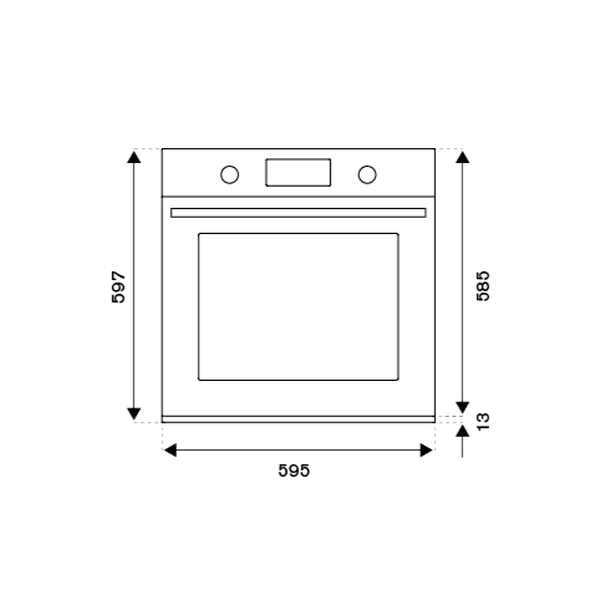 Bertazzoni Modern 60cm Electric Built-in oven LED display