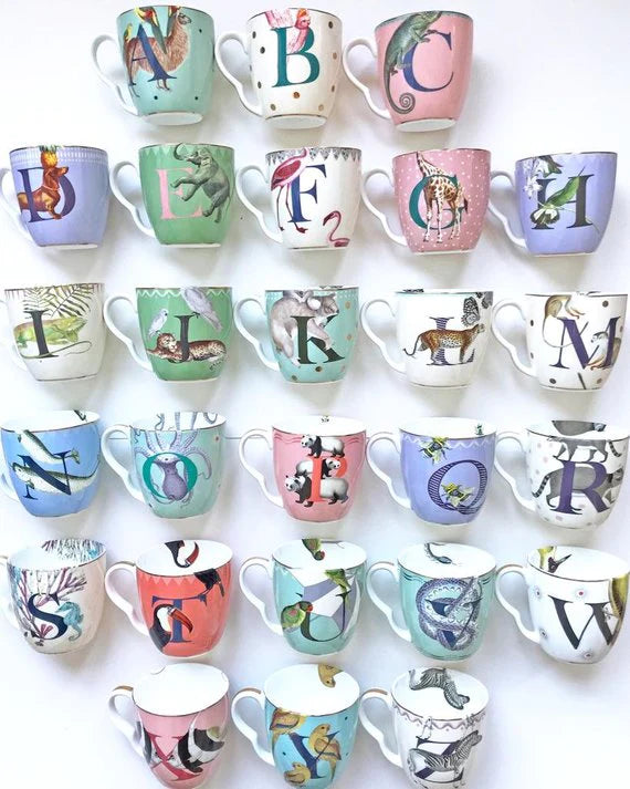Animal Alphabet Mugs