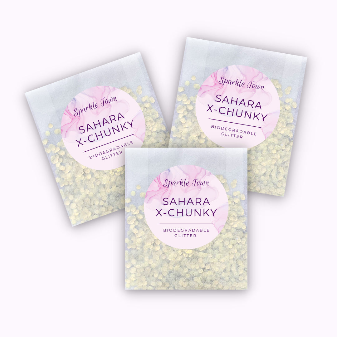 Biodegradable Body & Hair Glitter | Extra Chunky Gold