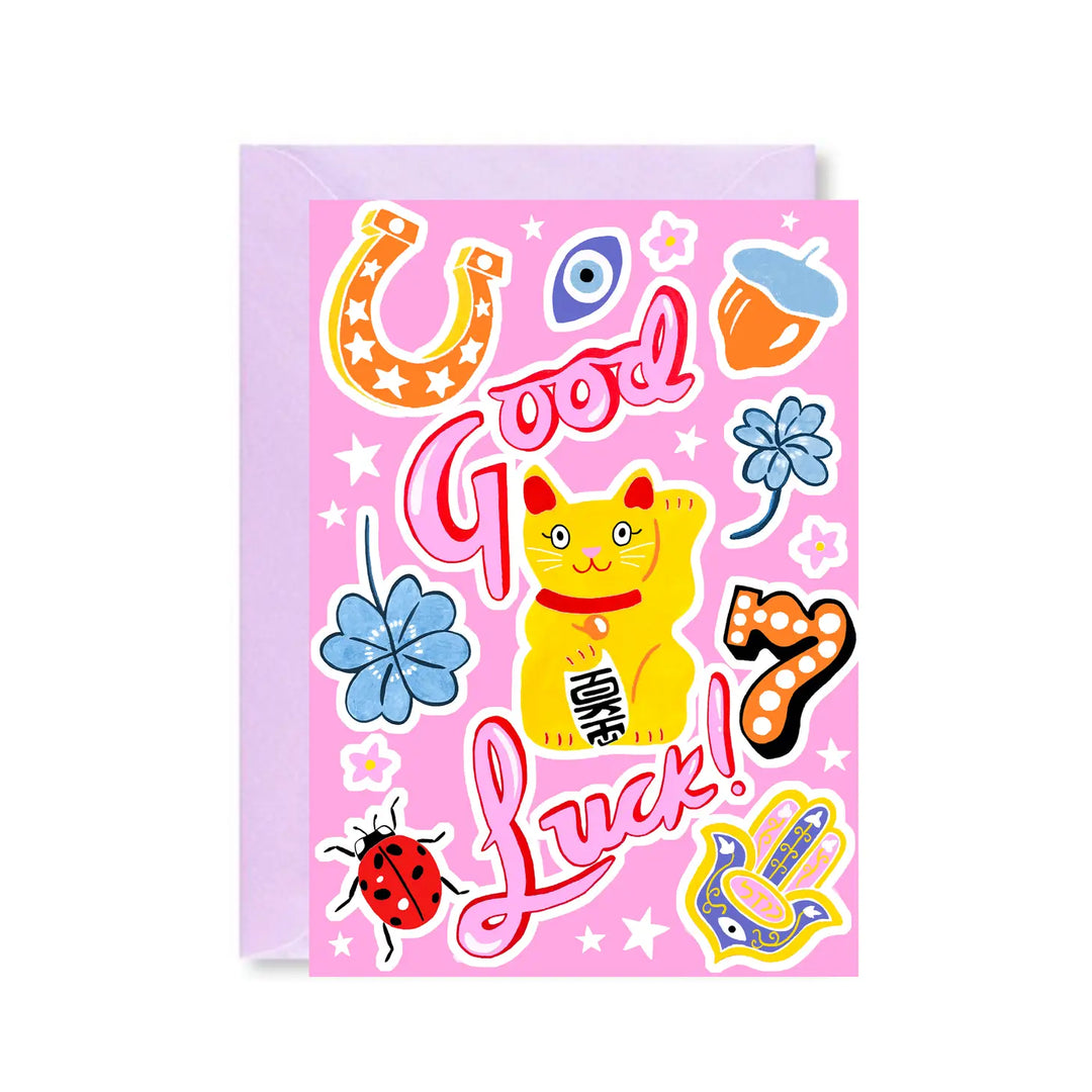 Good Luck Cat Card