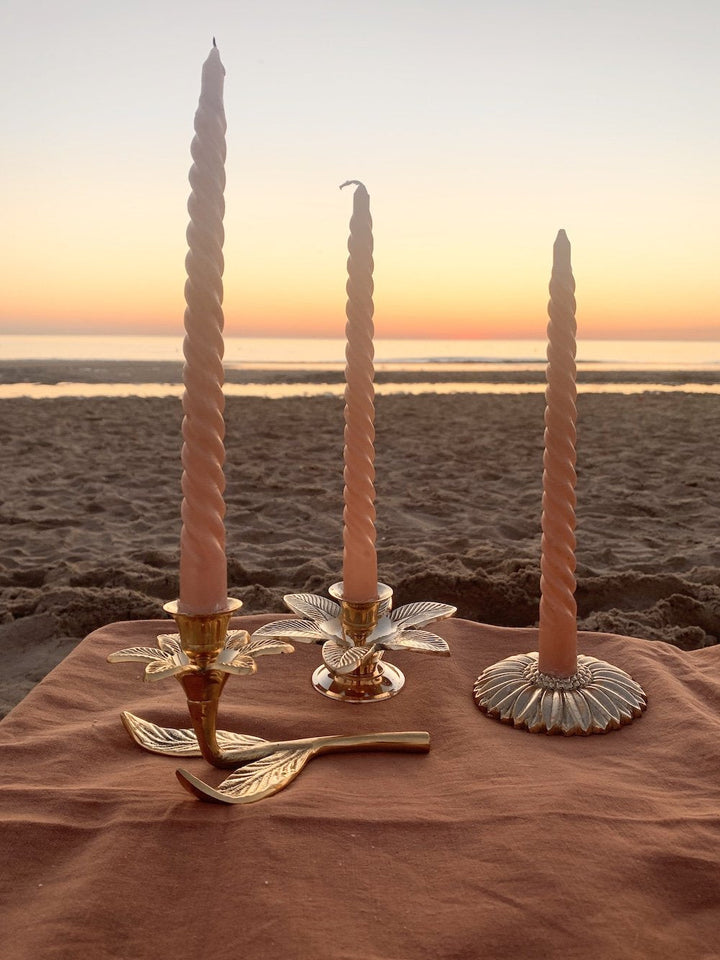 Flower Brass Candle Holder