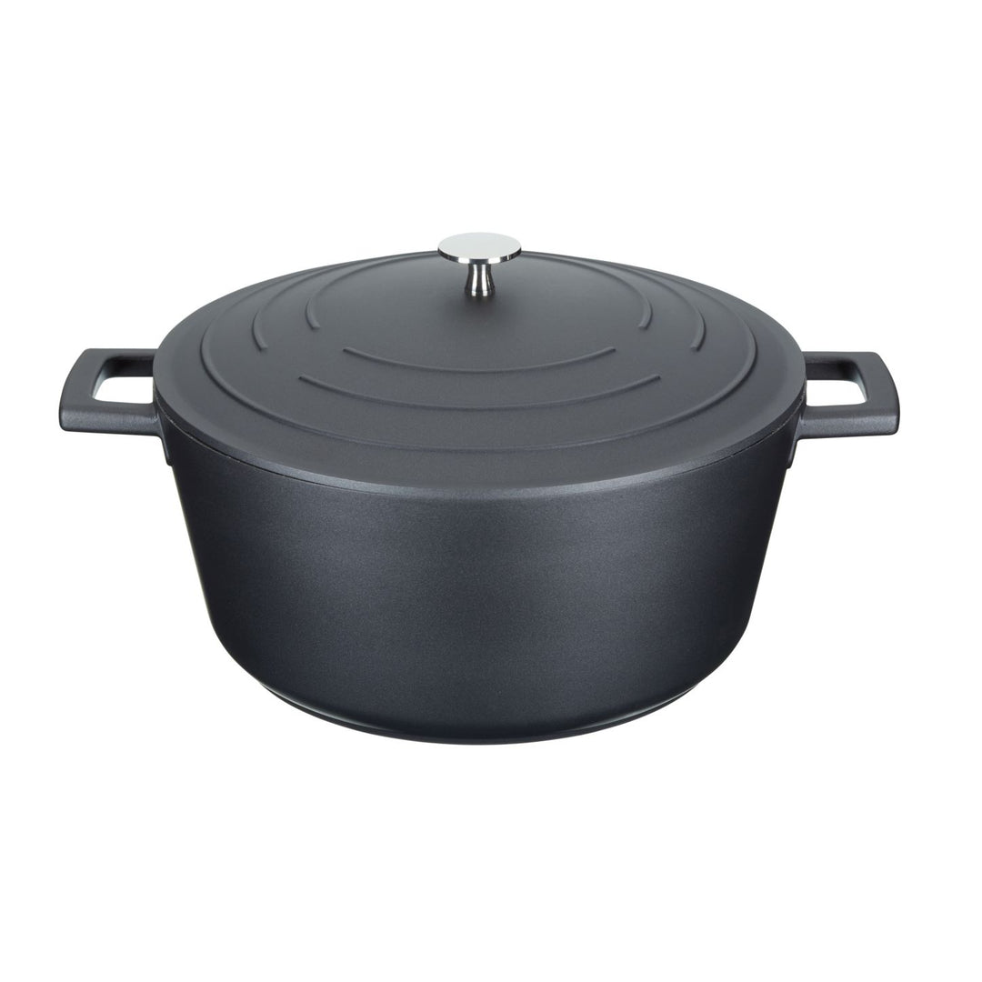 Cast Aluminium Black Casserole Dish | 5L Capacity