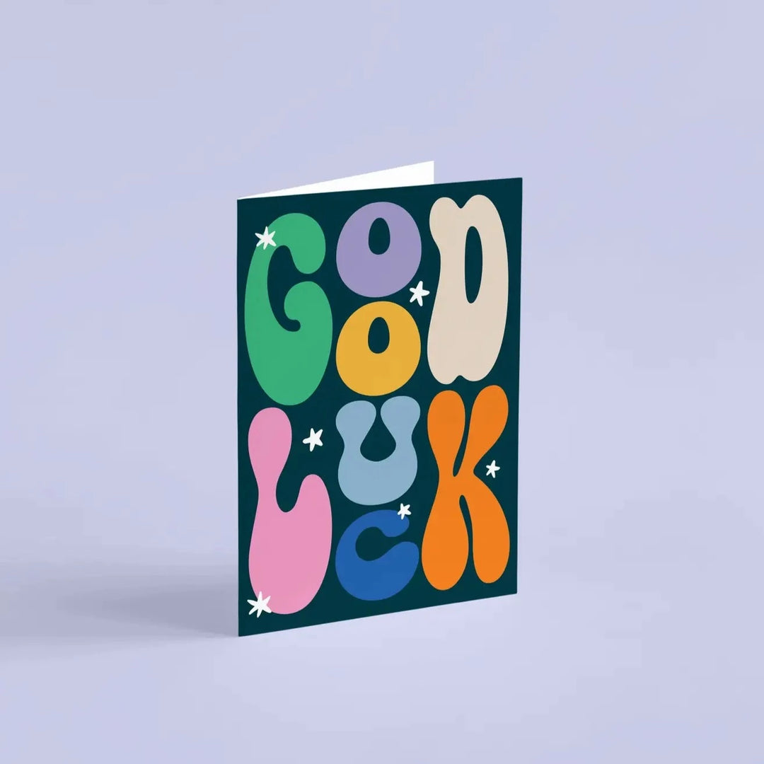 Retro Good Luck Card