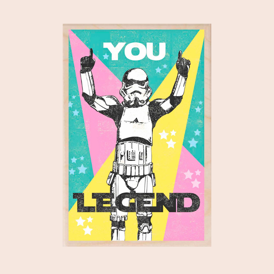 Wooden Postcard: Stormtrooper You Legend