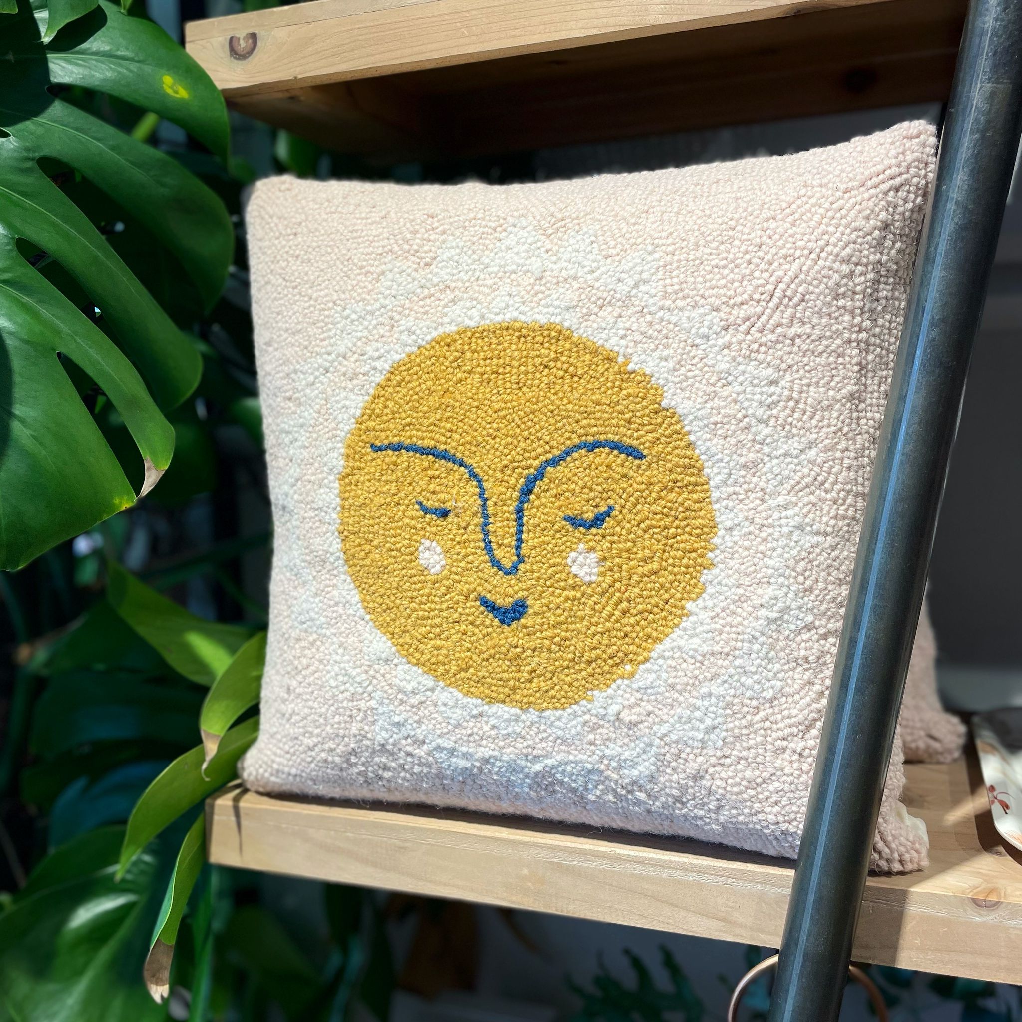 Sun Wool & Velvet Cushion