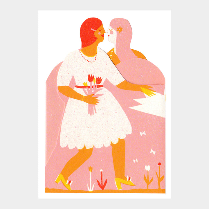 Woman & Woman Concertina Card