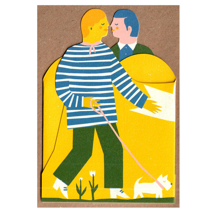 Man & Man Concertina Card