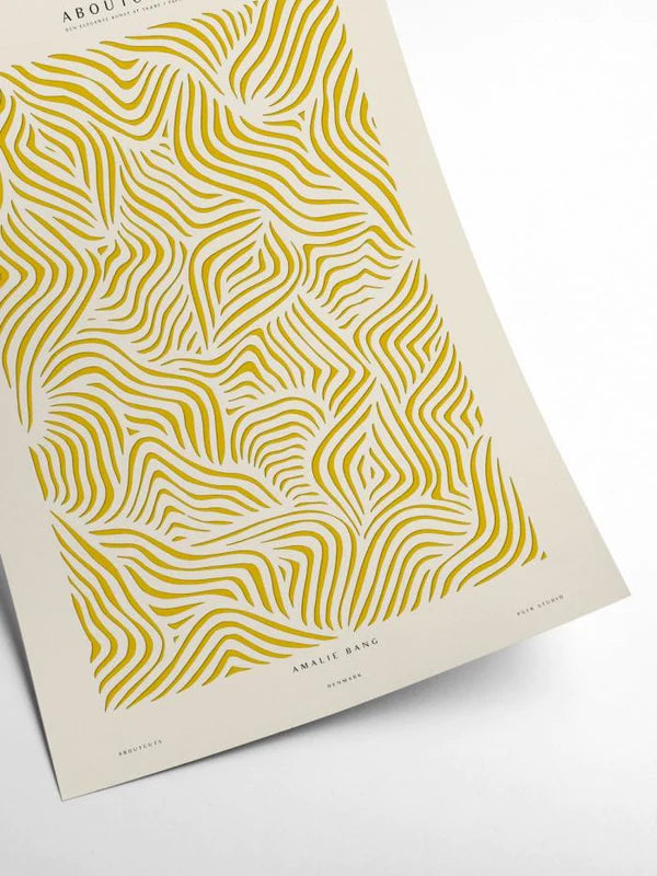 Amalie Ochre Aboutcuts Art Print 50x70