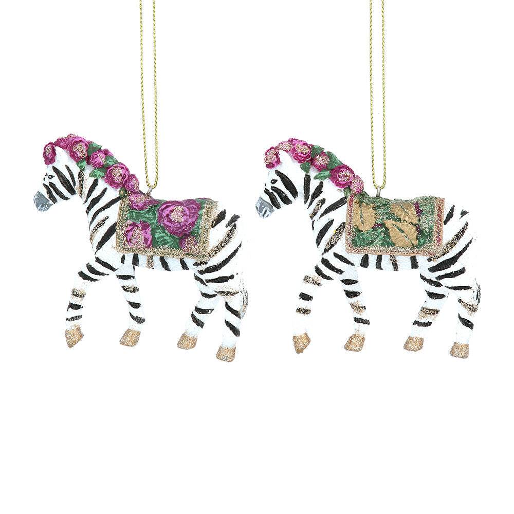 Tropical Zebra Decorations