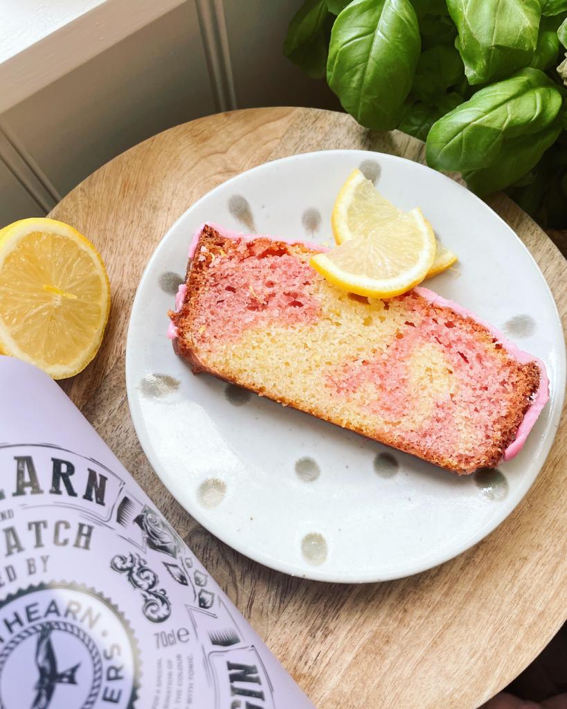 heather rose gin drizzle cake