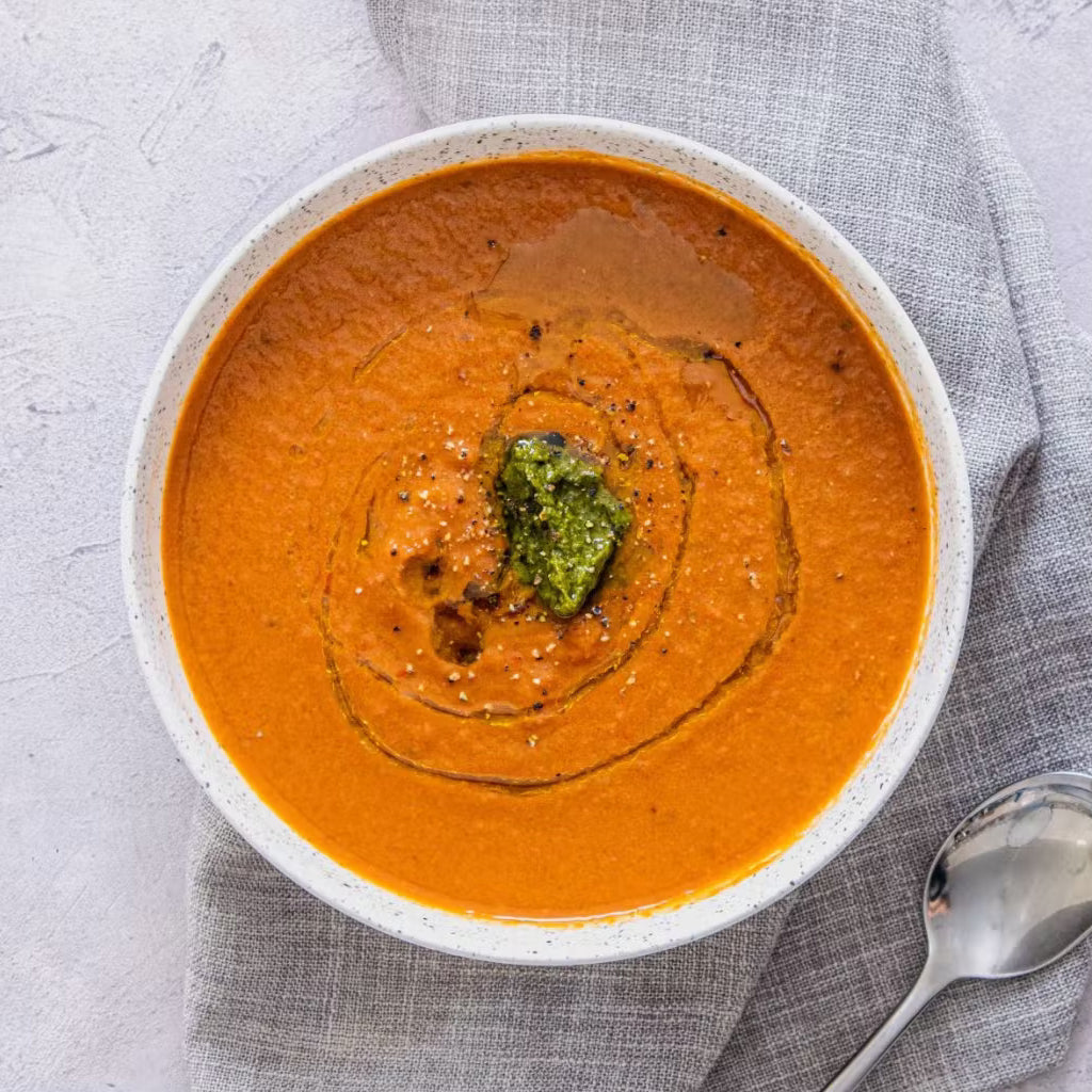 RECIPE OF THE WEEK: Sweet Potato Soup with Tarragon and Hazelnut Pesto