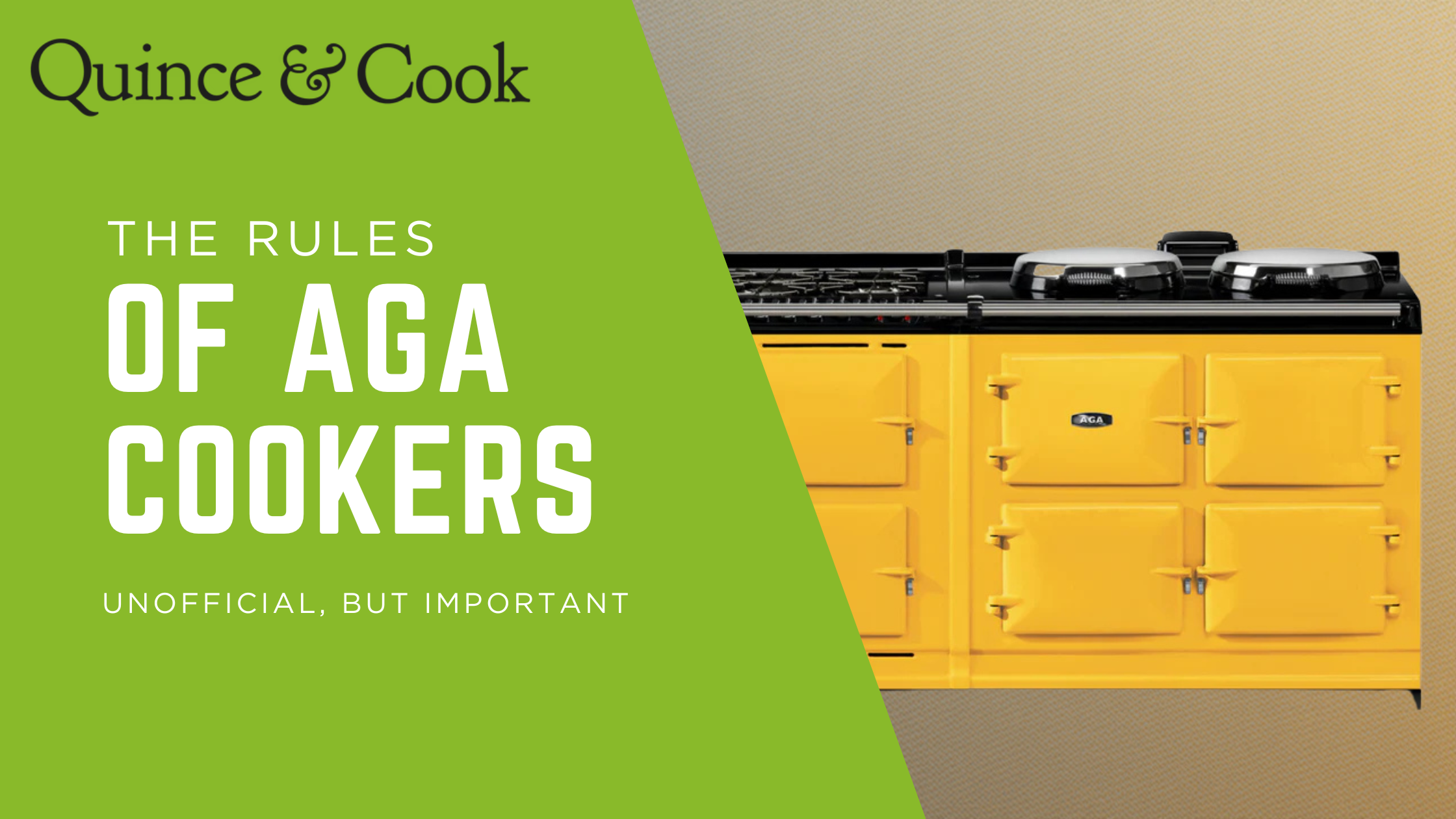 The Unofficial Rules of AGA Range Cookers – Quince & Cook