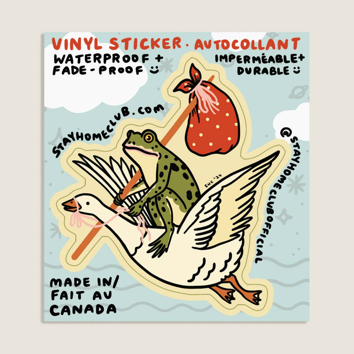 Goose Ride Waterproof Vinyl Sticker