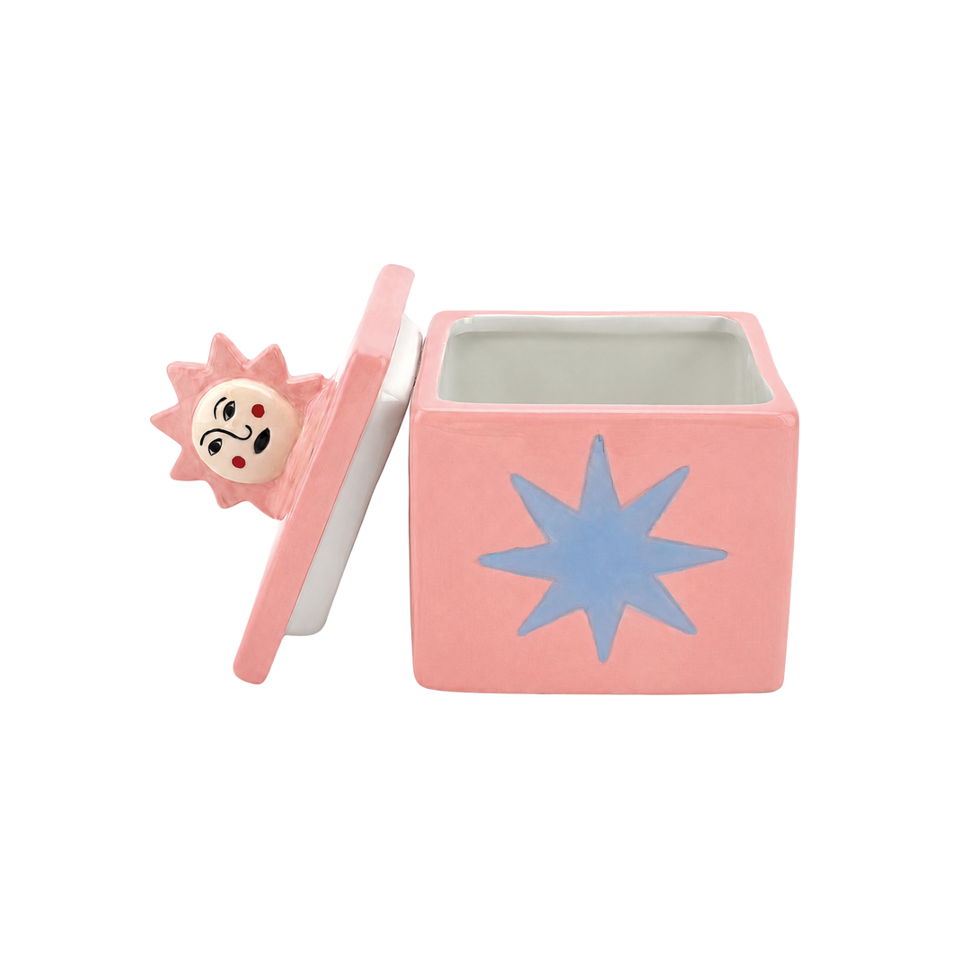 Ceramic Sun Square Box