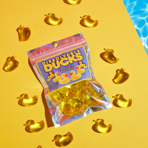 Dissolvable Ducks - Lemon Scented Bath Pearls
