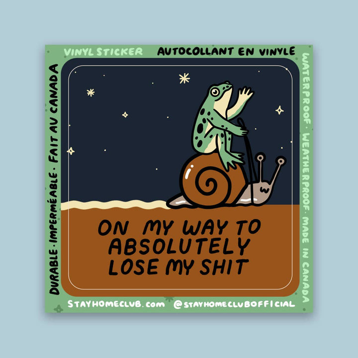 Lose My Shit Waterproof Vinyl Sticker