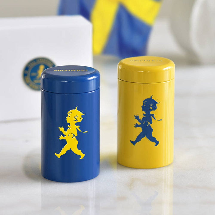 Swedish Match Tube in Yellow & Blue