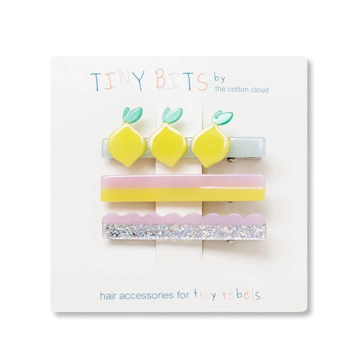 Lemon Set of 3 Hair Clips