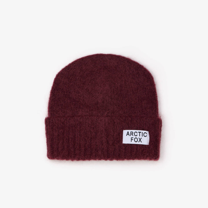 The Mohair Beanie - Cherry Burgundy