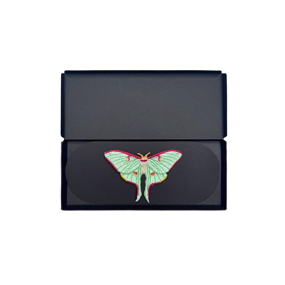 Luna Moth Embroidered Brooch