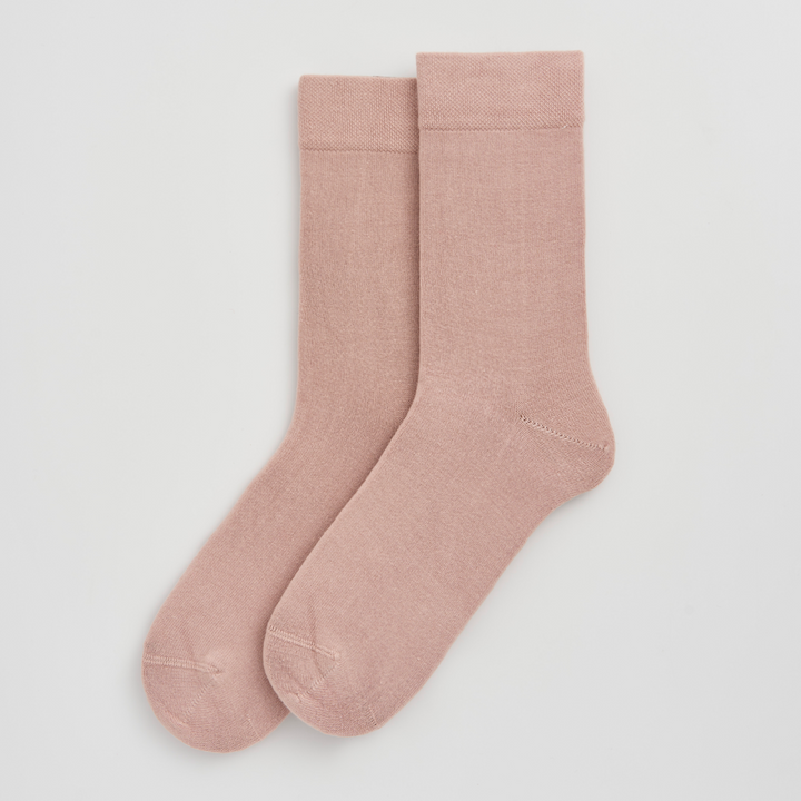 Bamboo Socks in Faded Pink