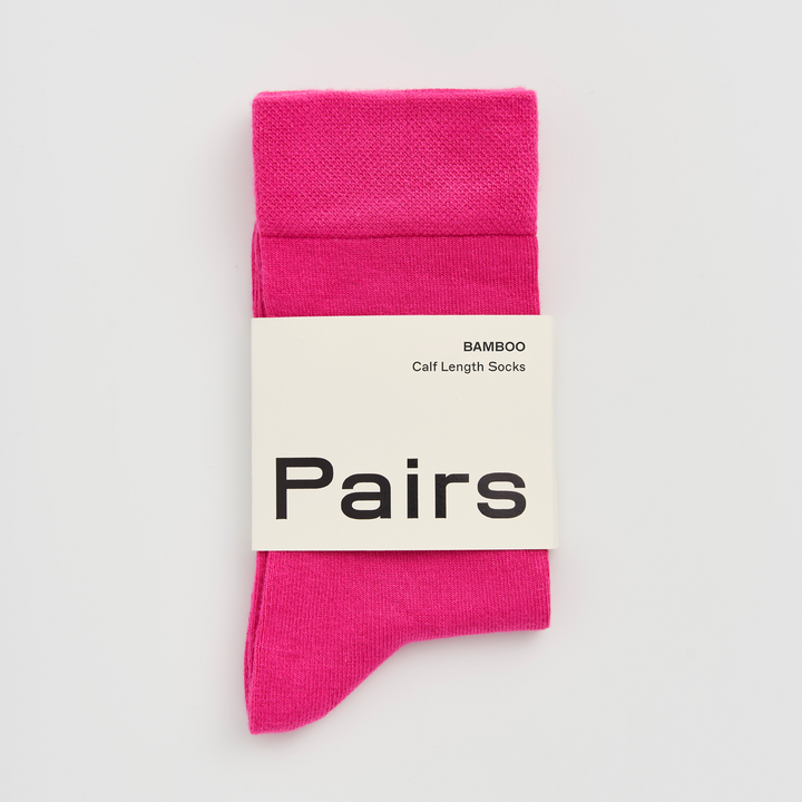 Pairs Dahlia Pink Bamboo Socks