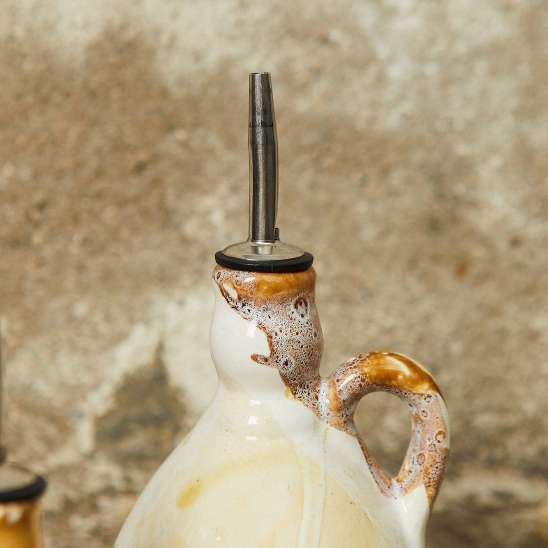 Glazed Terracotta Oil bottle