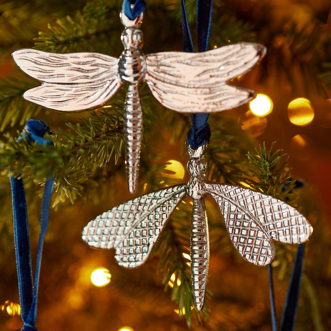 Silver Dragonfly Decoration