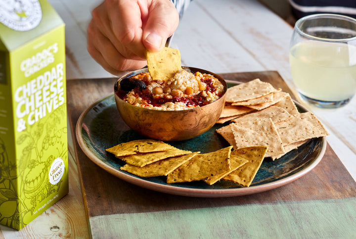 Gluten Free Cheddar Cheese & Chives Crackers