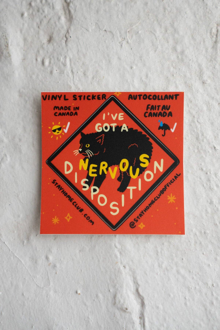 Nervous Disposition Waterproof Vinyl Sticker