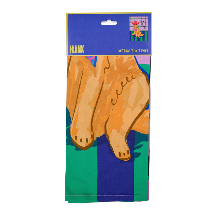 Top Dog Hijinx Tea Towel