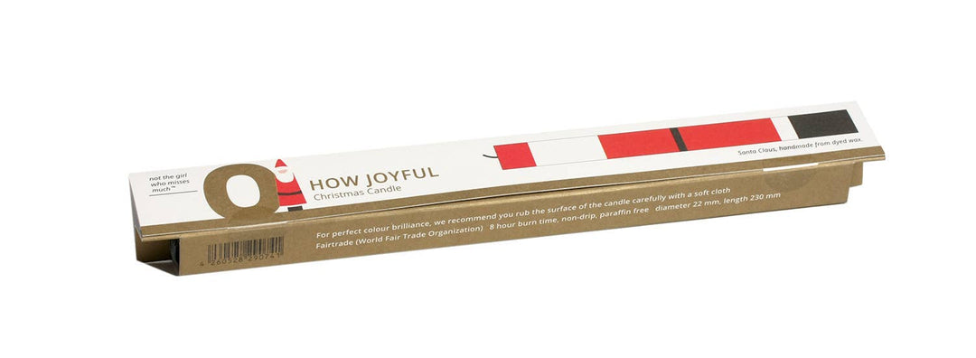 Santa Claus Colour Block Candle