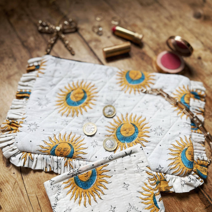 Celestial Ruffle Clutch